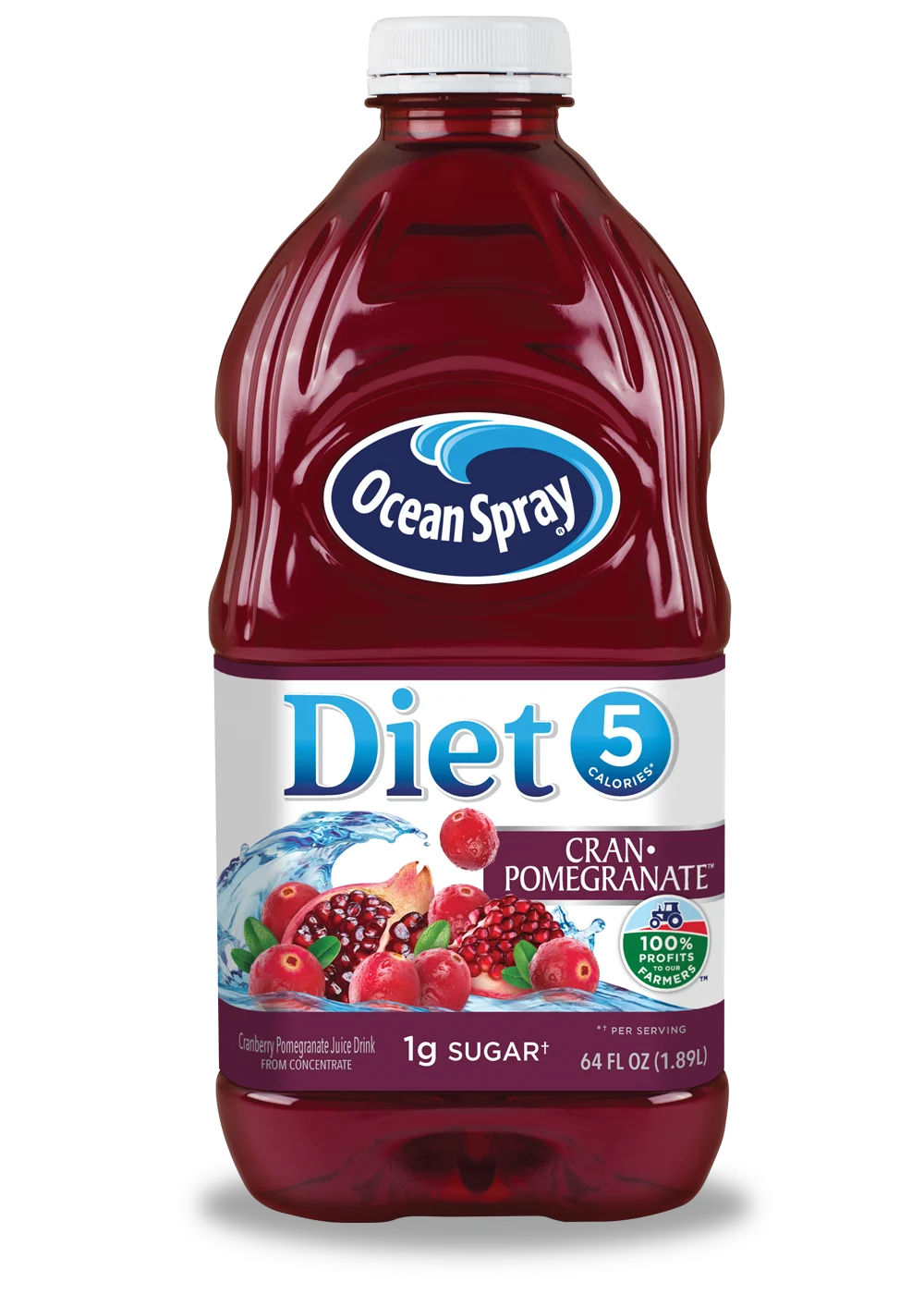 Bebida De Cranberry Y Granada Baja En Calorías 64oz