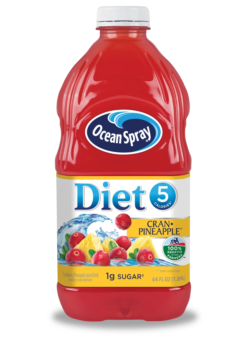 Bebida de Cranberry Y Piña Baja En Calorías 64oz