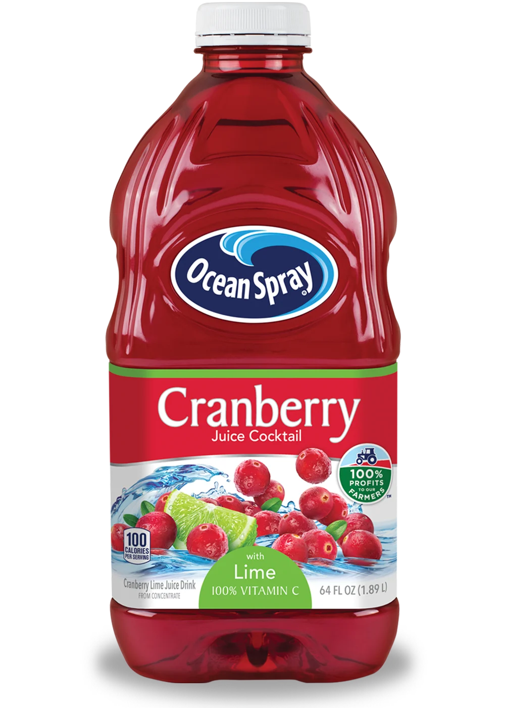 Bebida de Cranberry con un toque de limón 64oz