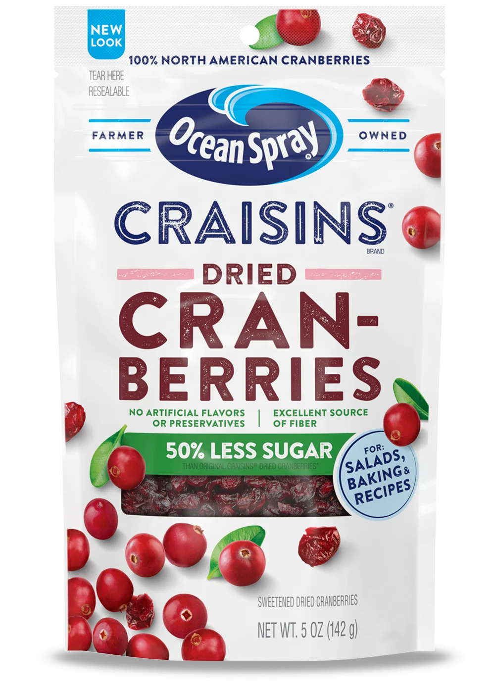 Craisins® cranberries deshidratados reducidos en azúcar 142g